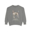 Bluetick Coonhound Latin Sweatshirt, Grey, front view