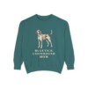 Bluetick Coonhound Mom Sweatshirt, Blue Spruce, front view