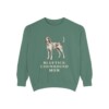 Bluetick Coonhound Mom Sweatshirt, Light Green, front view