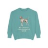 Bluetick Coonhound Mom Sweatshirt, Seafoam, front view