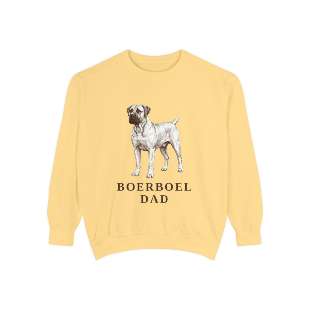 Boerboel Dad Sweatshirt, Butter, front view