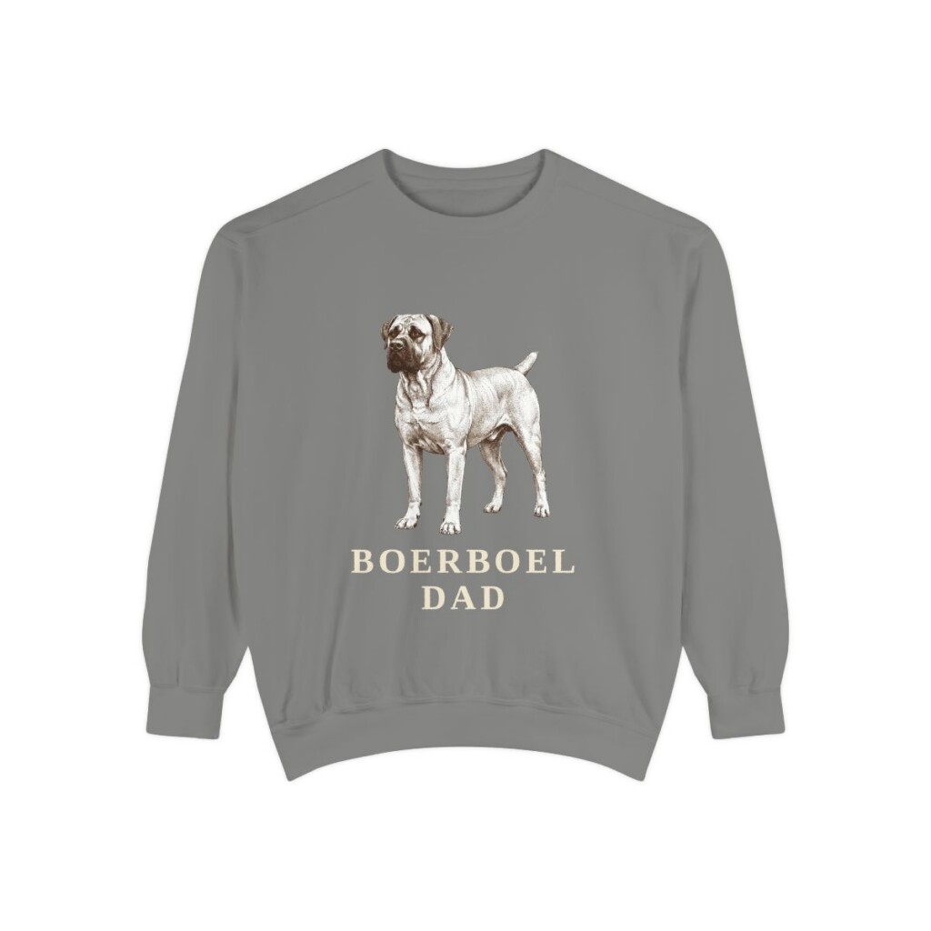 Boerboel Dad Sweatshirt, Grey, front view