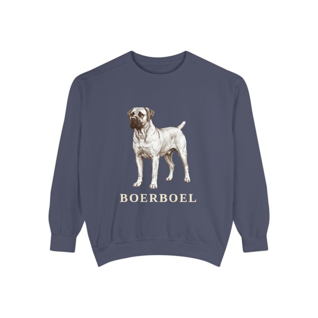 Boerboel Sweatshirt, Denim, front view