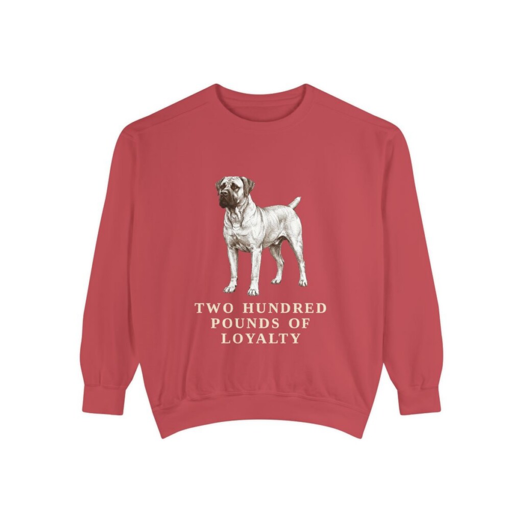 Boerboel Humor Sweatshirt, Crimson, front view