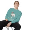 Boerboel Humor Sweatshirt, Seafoam, person 1 context