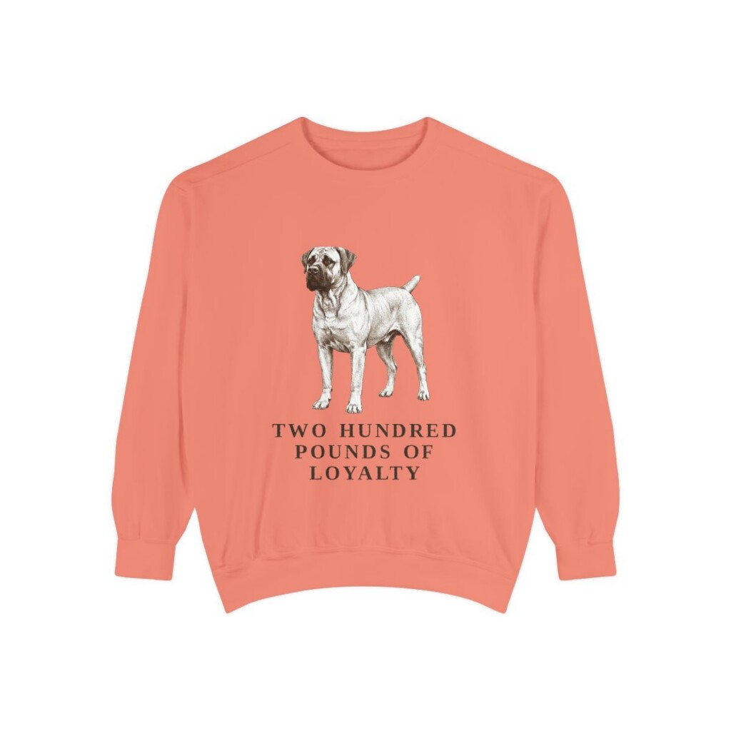 Boerboel Humor Sweatshirt, Terracotta, front view