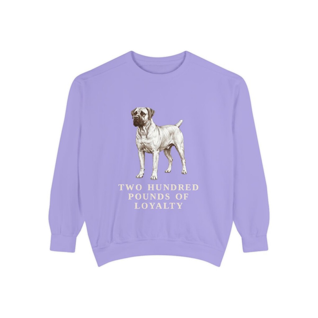 Boerboel Humor Sweatshirt, Violet, front view
