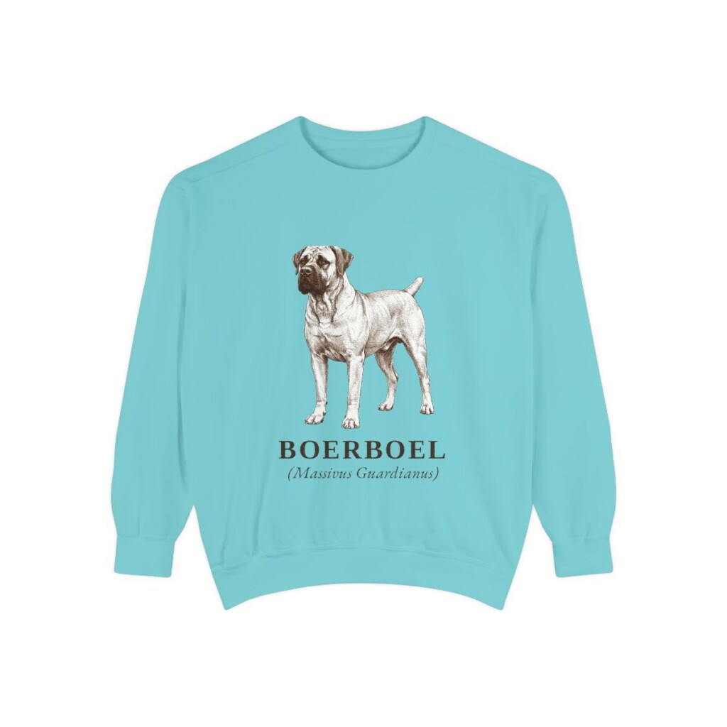 Boerboel Latin Sweatshirt, Chalky Mint, front view