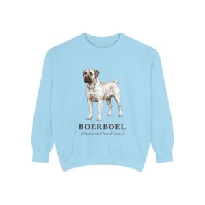 Boerboel Latin Sweatshirt, Chambray, front view