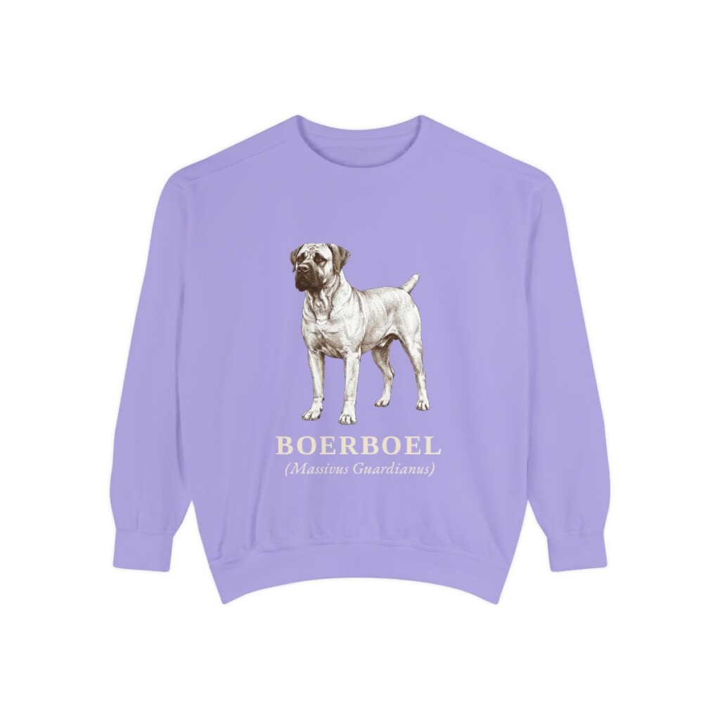 Boerboel Latin Sweatshirt, Violet, front view