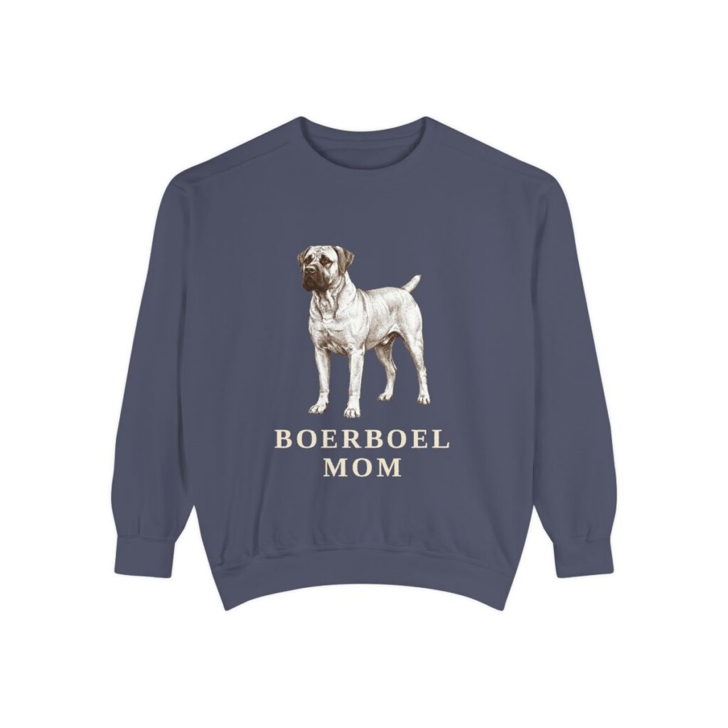 Boerboel Mom Sweatshirt, Denim, front view