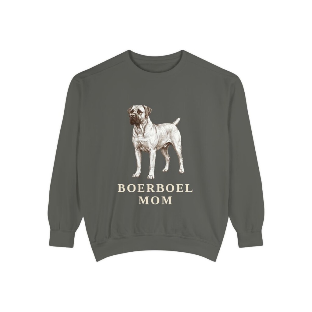 Boerboel Mom Sweatshirt, Pepper, front view