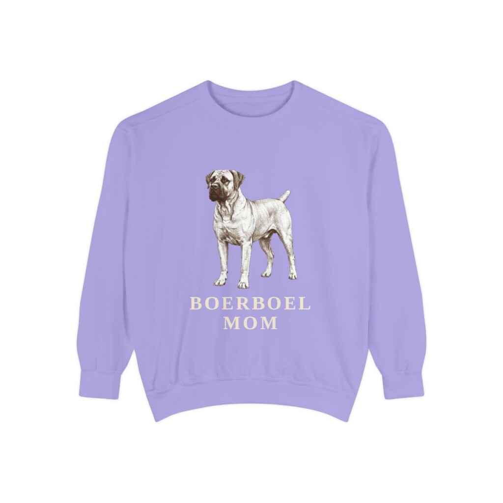 Boerboel Mom Sweatshirt, Violet, front view