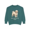 Bolognese Dad Sweatshirt, Blue Spruce, front view