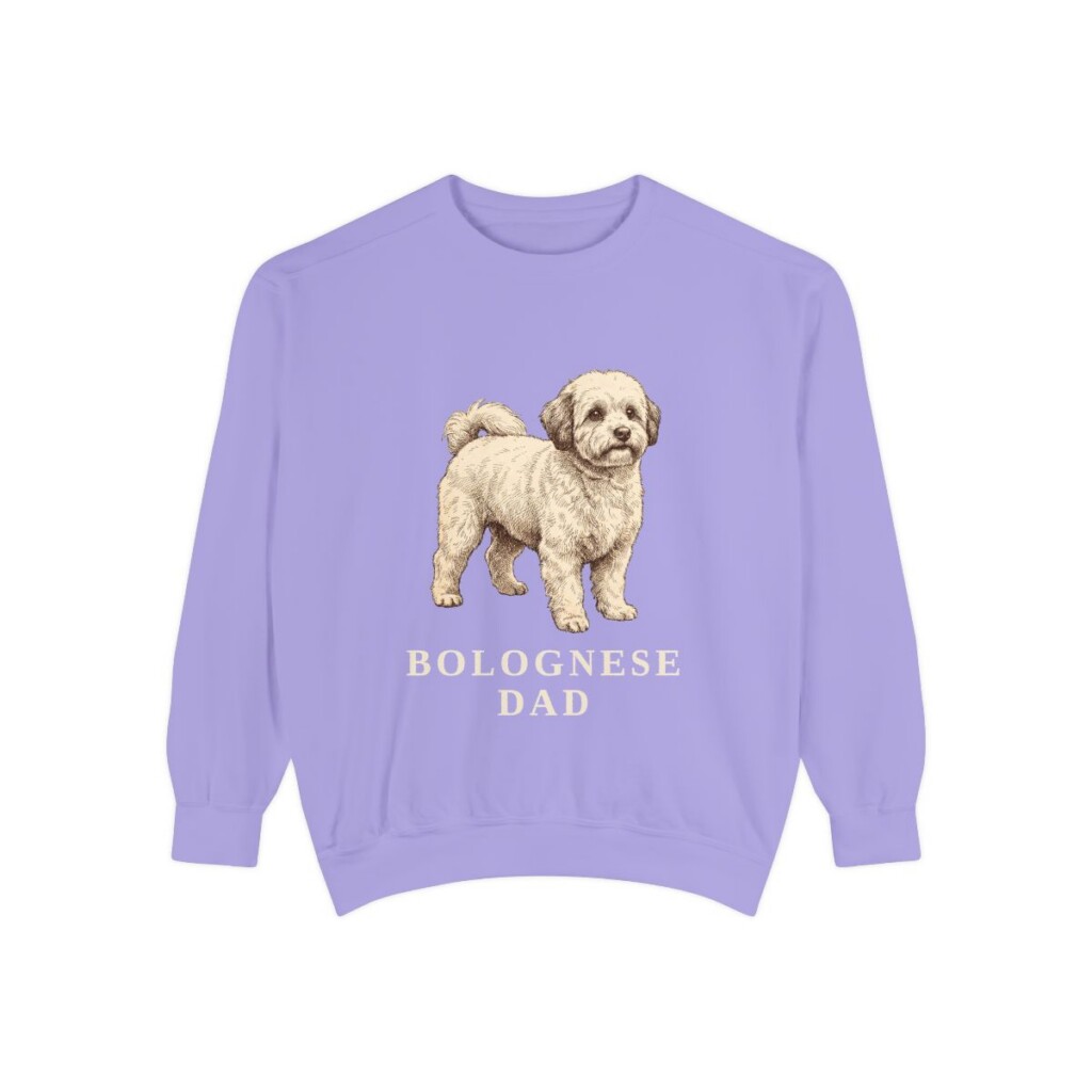 Bolognese Dad Sweatshirt, Violet, front view