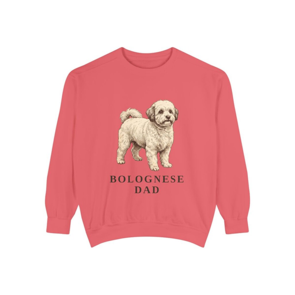 Bolognese Dad Sweatshirt, Watermelon, front view