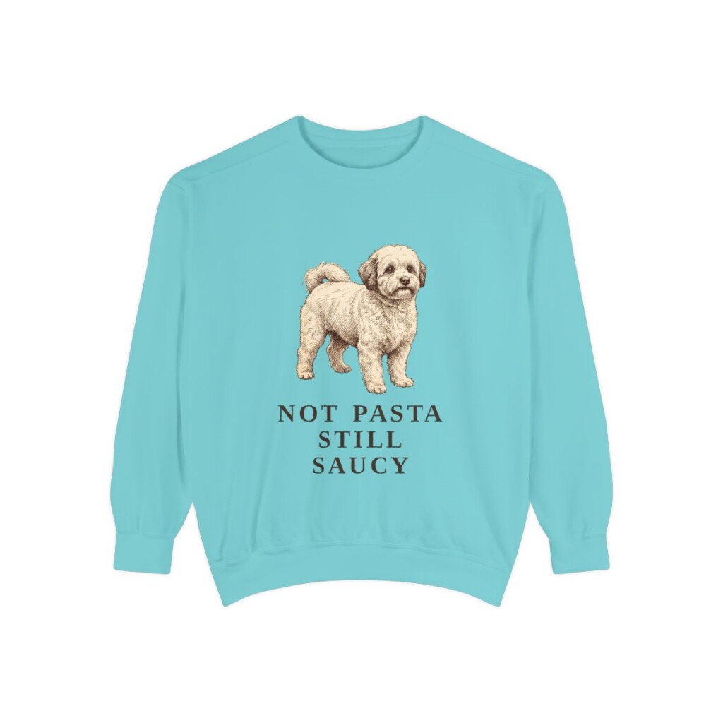 Bolognese Humor Sweatshirt, Chalky Mint, front view