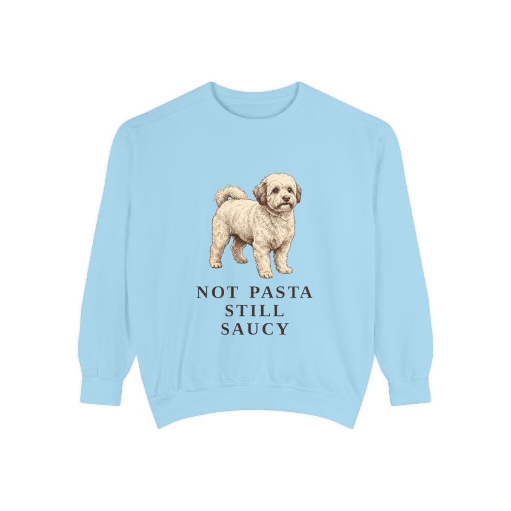 Bolognese Humor Sweatshirt, Chambray, front view