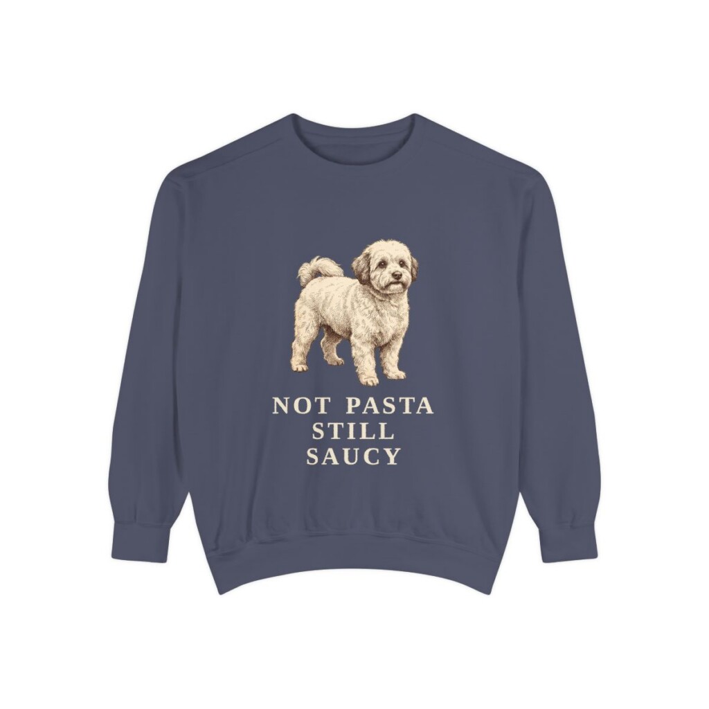 Bolognese Humor Sweatshirt, Denim, front view