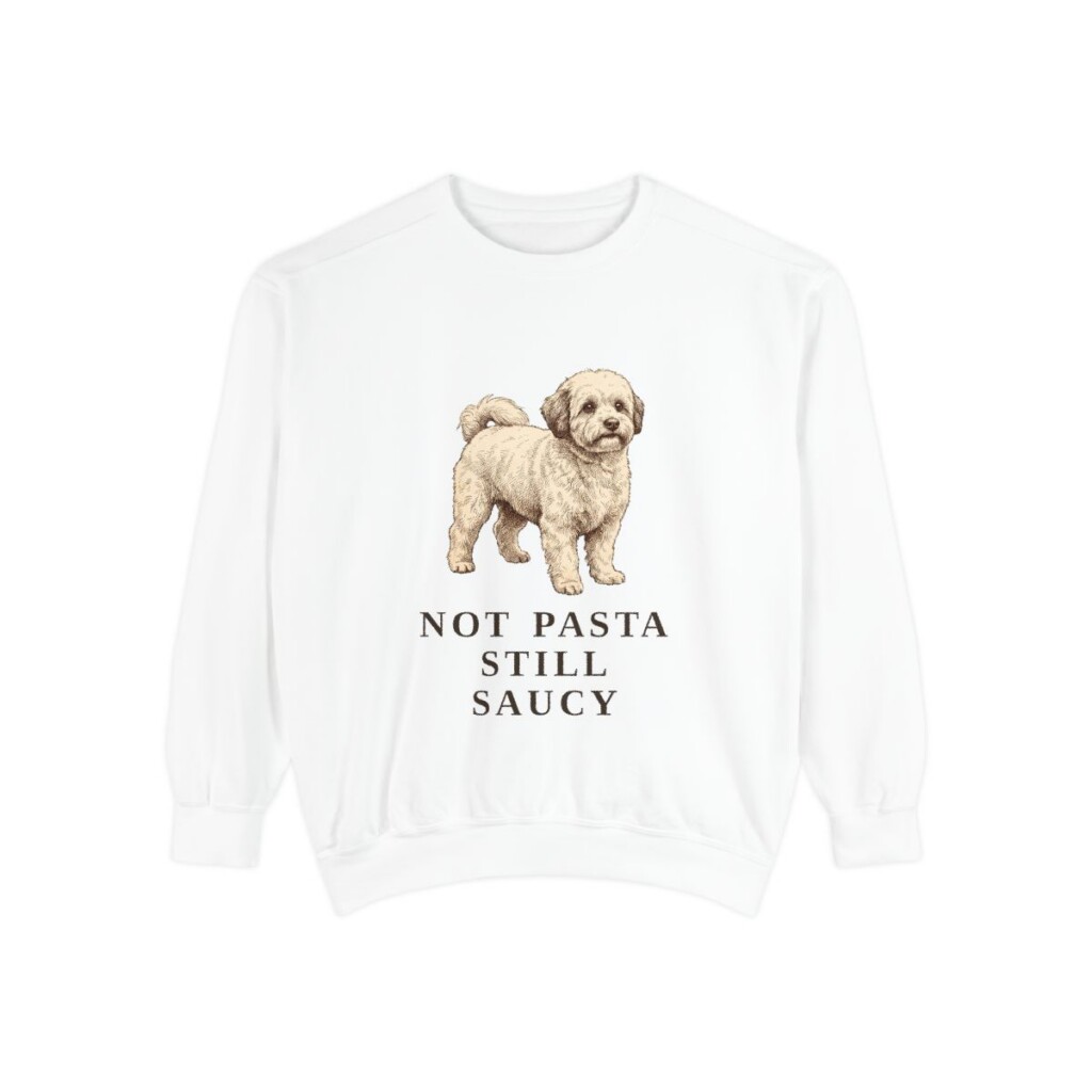 Bolognese Humor Sweatshirt, White, front view