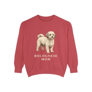 Bolognese Mom Sweatshirt, Crimson, front view