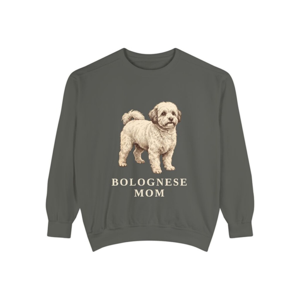 Bolognese Mom Sweatshirt, Pepper, front view
