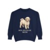 Bolognese Mom Sweatshirt, True Navy, front view
