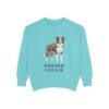 Border Collie Sweatshirt, Chalky Mint, front view