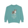 Border Collie Dad Sweatshirt, Seafoam, front view