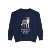 Border Collie Dad Sweatshirt, True Navy, front view