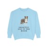 Border Collie Humor Sweatshirt, Chambray, front view