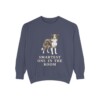 Border Collie Humor Sweatshirt, Denim, front view