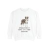 Border Collie Humor Sweatshirt, White, front view