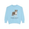 Border Collie Latin Sweatshirt, Chambray, front view