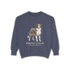 Border Collie Latin Sweatshirt, Denim, front view