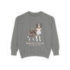 Border Collie Latin Sweatshirt, Grey, front view