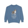 Border Collie Mom Sweatshirt, Blue Jean, front view
