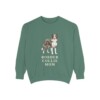 Border Collie Mom Sweatshirt, Light Green, front view