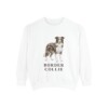 Border Collie Sweatshirt, White, front view