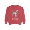 Border Terrier Sweatshirt, Crimson, front view