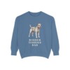 Border Terrier Dad Sweatshirt, Blue Jean, front view