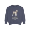 Border Terrier Dad Sweatshirt, Denim, front view
