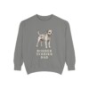 Border Terrier Dad Sweatshirt, Grey, front view