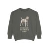 Border Terrier Dad Sweatshirt, Pepper, front view