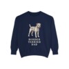 Border Terrier Dad Sweatshirt, True Navy, front view
