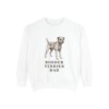 Border Terrier Dad Sweatshirt, White, front view