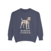 Border Terrier Sweatshirt, Denim, front view