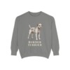Border Terrier Sweatshirt, Grey, front view