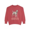 Border Terrier Humor Sweatshirt, Crimson, front view