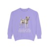 Border Terrier Humor Sweatshirt, Violet, front view